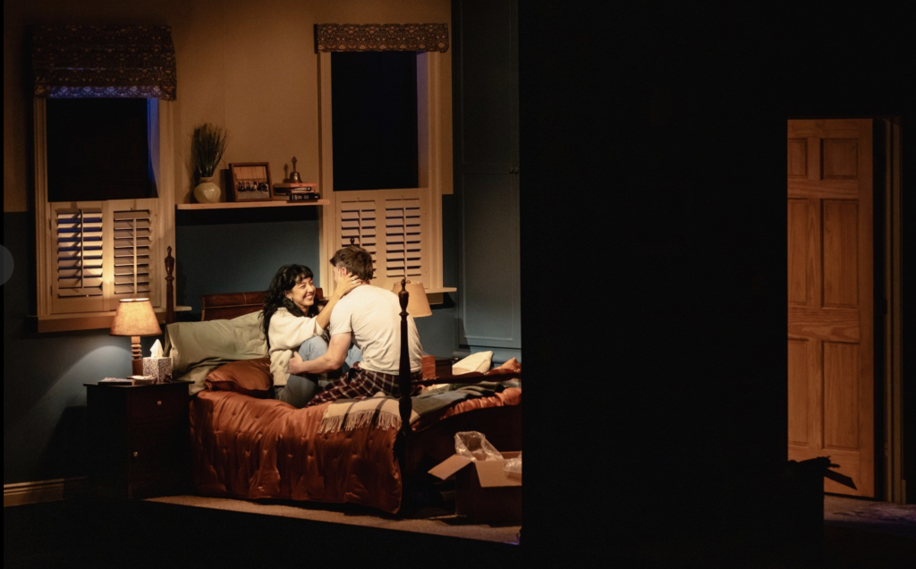 Cher Álvarez and Patrick Heusinger in the bedroom upstairs. Photo by Kyle Flubacker.